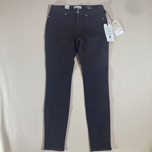 Henry & Belle Edgy Indie‎ Rocker Chic Coated Jeans Women 31x32 Brown Skinny